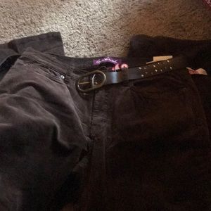 Brown corduroy pants